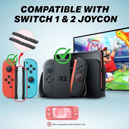 Image of NiTHO 12-in-1 Sports Accessories Bundle Kit for Switch 2, Switch & Switch OLED, Includes Golf Clubs, Tennis Rackets, Steering Wheels, Swords and Wrist & Leg Straps for Family Sports Games