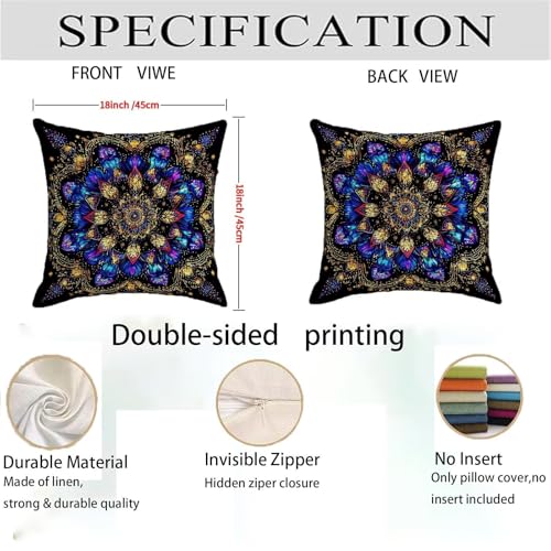 Housse coussin 80x80cm imperméable pour protéger canapé lin - 5
