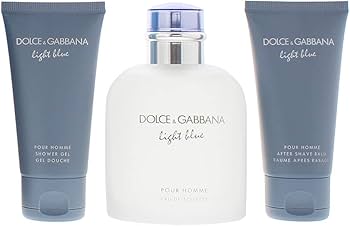 3個セットDOLCE & GABBANA Light Blue 50ml Dolce & Gabbana Light Blue Pour Homme 3 Piece Gift Set: Eau De