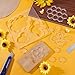 PH PandaHall Honeycomb Router Templates, Acrylic, 200mm x 200mm x 5.5mm, Pattern: 68130mm x 67120mm, 3 in 1 Router Templates, Bee Inlay Templates, Woodworking Tool, Reusable, Durable