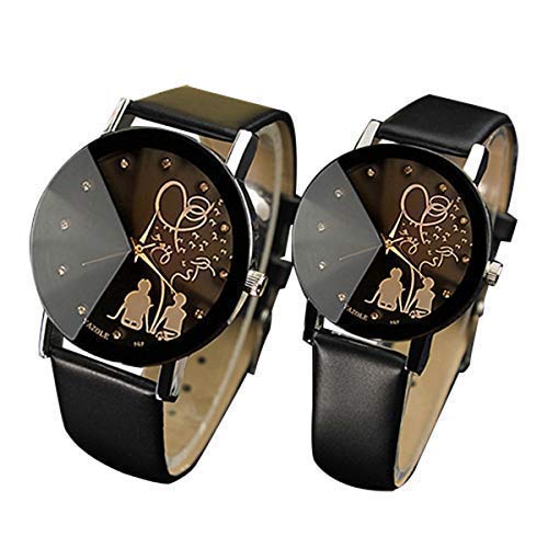 crispy Analog Student Designer Black Round Combo Wrist Watch for Mens & Womens (B07ZK7QWP2) Amazon Price History, Amazon Price Tracker