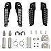 TCMT Front Rear Footrest Foot Pegs Fits For Kawasaki ZX6R 2003-2011 Kawasaki Z750 Z1000 2007-2012 ZX14 2006-2013 ZZR1200 2000-2006 ZX-10R 2004-2012 ZX-9R 1998-2003 (Black)