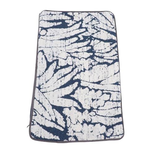 Housses de coussin bleu blanc en polyester doux lavable avec zip invisible - 6
