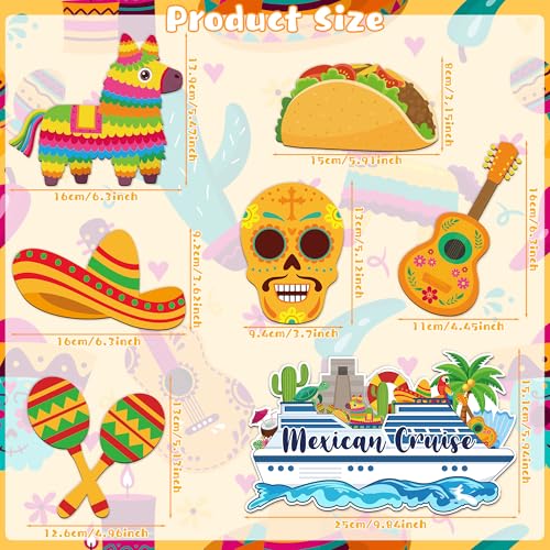 Imanes decorativos México 7 piezas JAPBOR miniatura 2