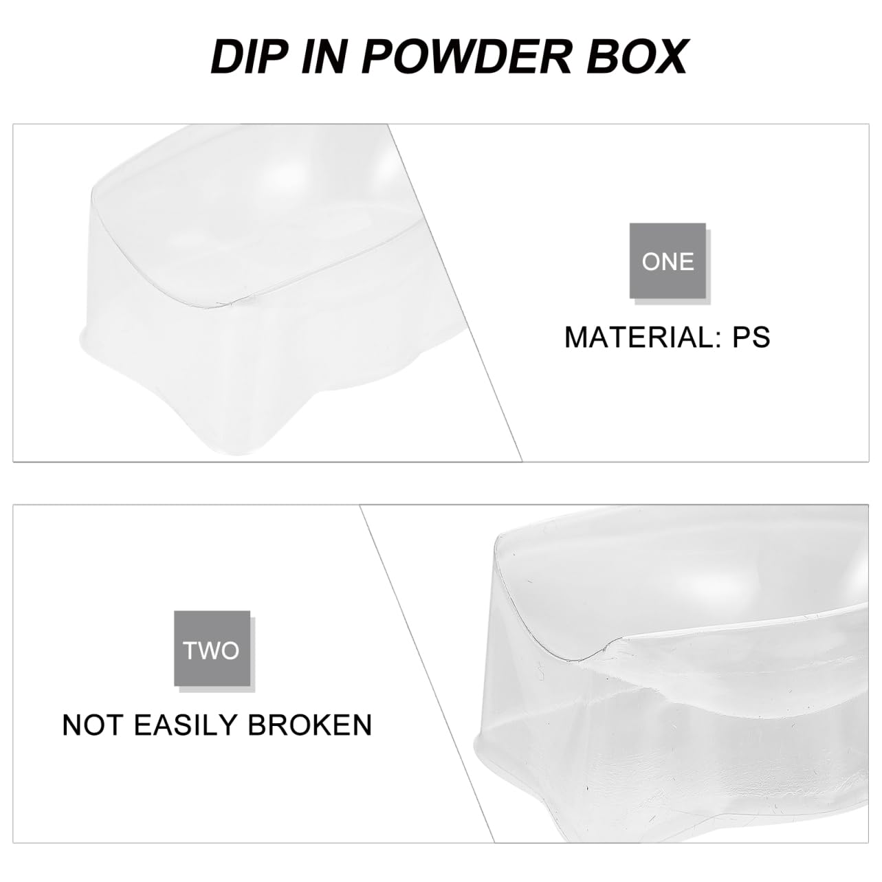 MAGICLULU 24pcs Dip Powder Recycling Tray Manicure Powder Container for Dipping Nails Easy Pour Design Saves Product for Nail Art Easy to Clean and Reuse