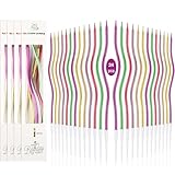 Artisoul 24 Pièces Bougies Anniversaire Spirale, Bougies Gâteau Colorées avec Supports, Longue Durée, sans Fumée et sans Goutte, Décoration Anniversaire Gâteau, Cupcake, Fête Enfant Adulte