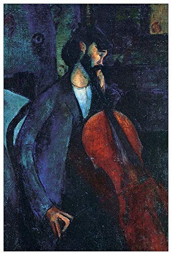 Panneaux décoratifs Modigliani The Cellist en bois MDF de qualité supérieure - 2