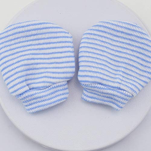 STOBOK 6 Pares de Luvas de Algodão para Bebês Recém-Nascidos Sem Arranhões Luvas para Bebês Luvas An
