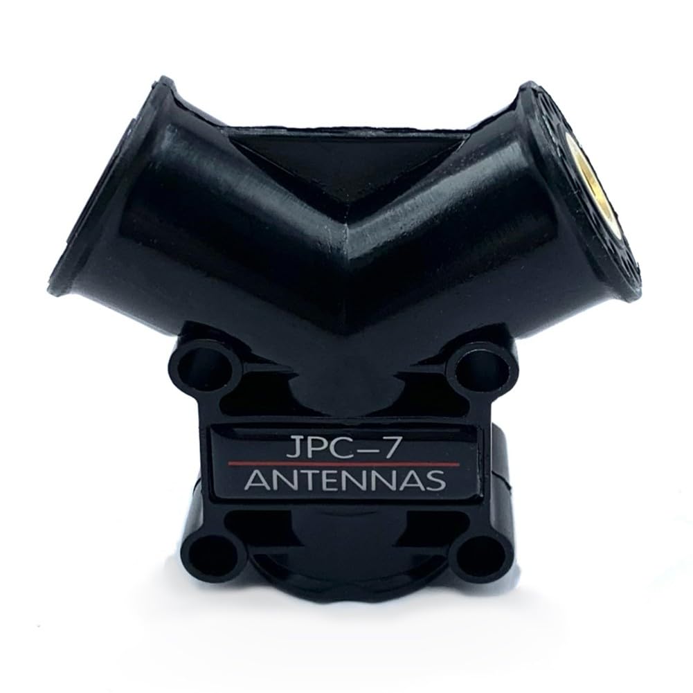 Base antenna a V per JPC-7 M10 5,58 m, supporto portatile in alluminio con filettatura M10 per comunicazioni radio esterne, nero