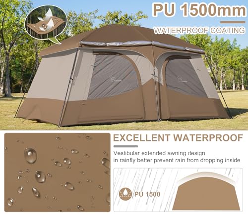 Vidalido 8-10 Person Tent with Vestibule