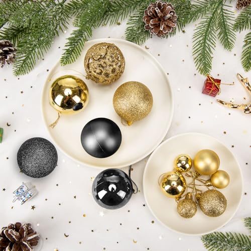 Aitsite 101PCS Palle di Natale 2CM/ 4CM/ 6CM