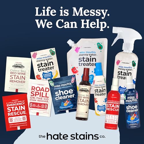 Hate Stains Co. Stain Remover for Clothes - Non-Toxic Laundry Stain Remover Spray for Baby & Kids - Messy Eater Spot Cleaner for Clothing, Fabric, Carpet - 10