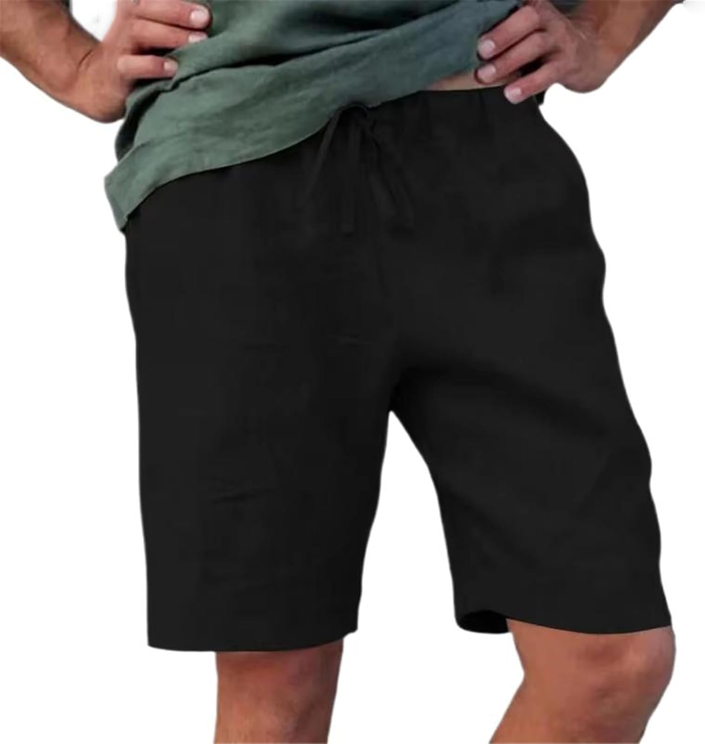 Men's Cargo Pocket Casual Shorts Hiking Drive Durable Utility Stretch Shorts