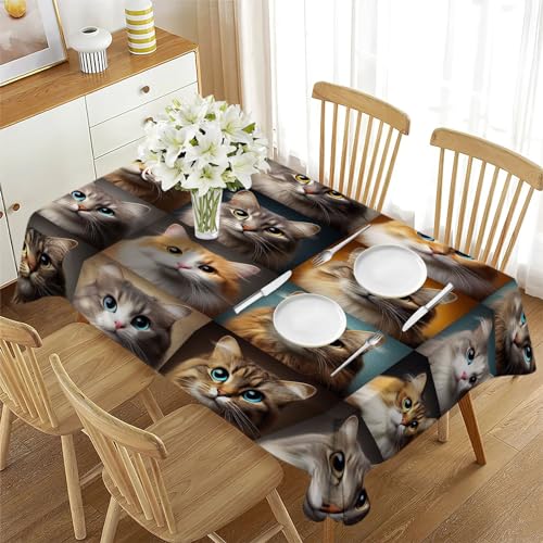 Nappe 3D rectangulaire en polyester chat animalier PICUAL cuisine - 4