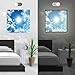 banjado LED Wandleuchte 36 Watt, 4000 Kelvin neutralweiss | Deckenleuchte 3600 Lumen Paneel | beleuchtetes LED-Wandbild mit Rahmen | 62cm x 62cm mit Motiv Clouds | Energieklasse A+