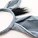 Diadema de Oreja de Burro Accesorio Disfraces de Animales para Niños (Gris)