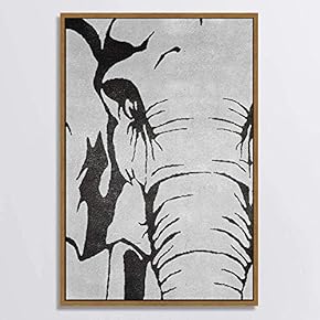 SIGNWIN Canvas Wall Art Black and White Flowers...