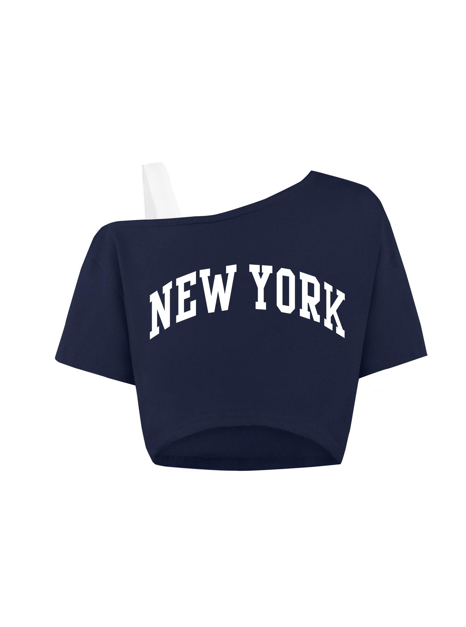 Girls Off The Shoulder Crop Tops Summer Shirts