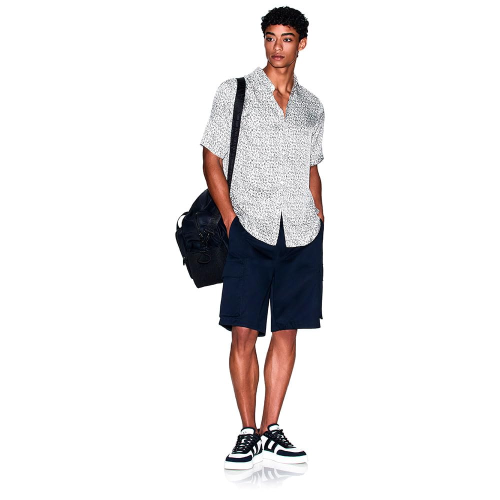Armani Exchange Urban Style Back Logo - spodenki cargo Mężczyźni