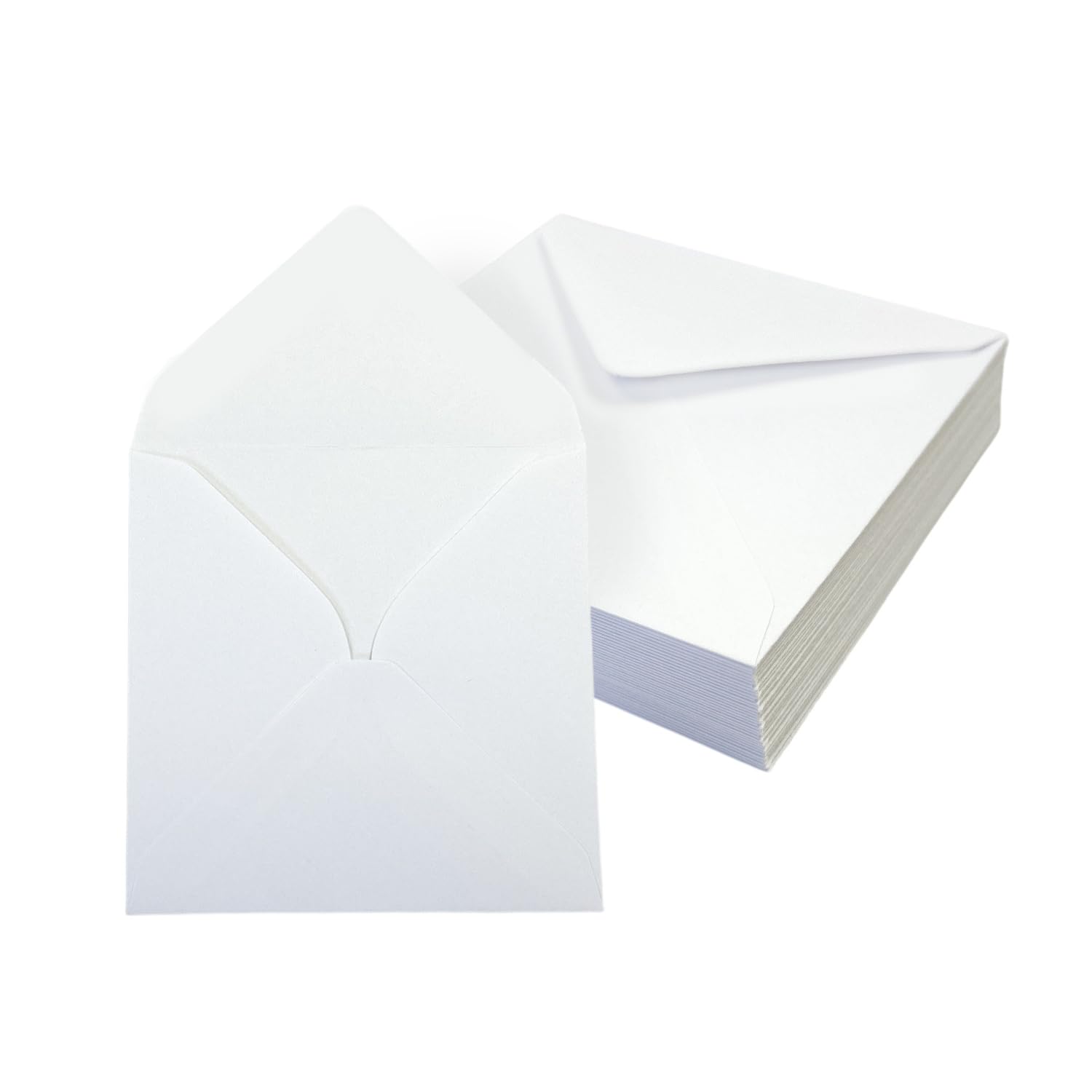 Pack of 500 White 100x100mm Gummed Envelopes – 100gsm Premium Paper for Invitations, Greeting Cards, Thank‑You Notes & Announcements