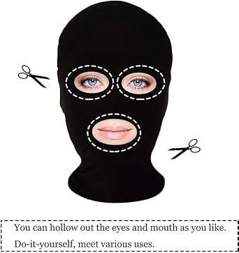 HOMELEX 2 pcs Full Face Mask For Halloween Cosplay Full Head Mask Unisex Daredevil Mask