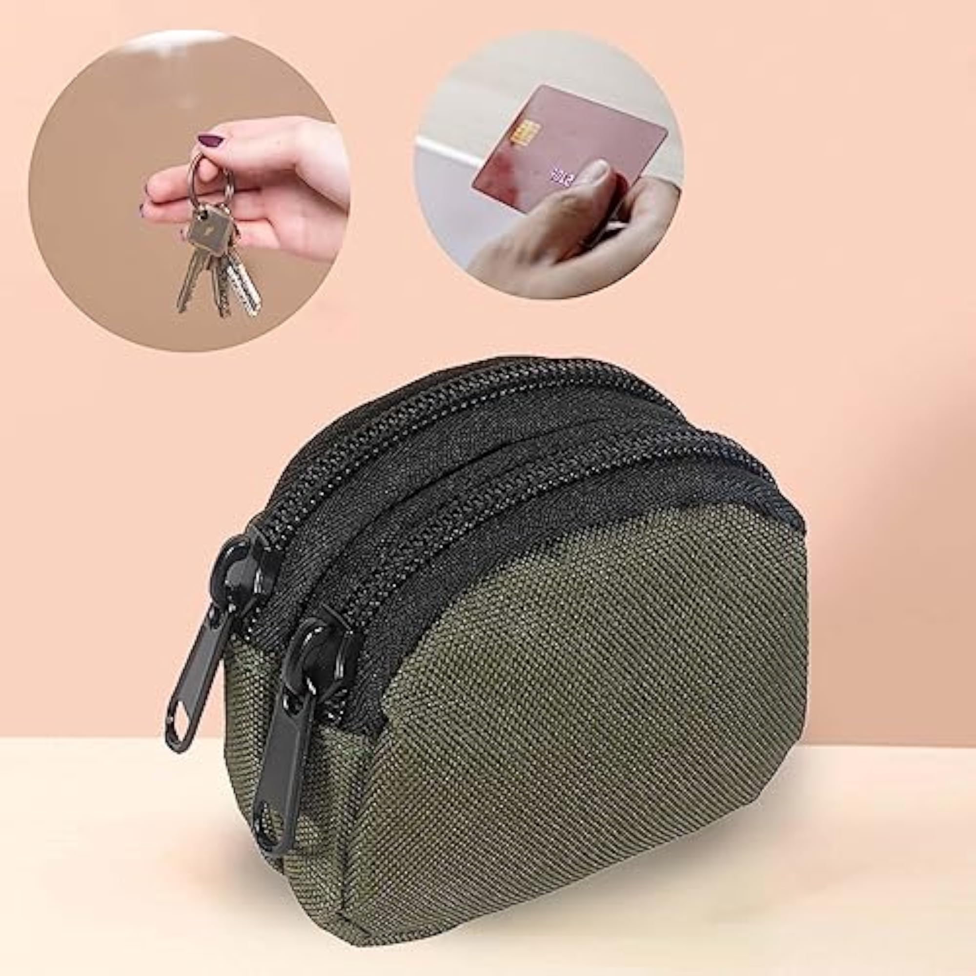 Waterproof Multifunctional Coin Pouch with Belt Loop