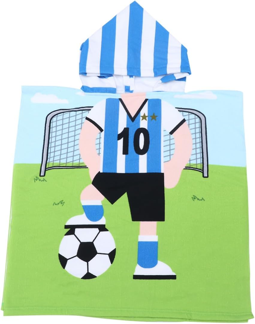 Bath Towel Cape Hooded ’s Beach Towel Cloak Soft Absorbent Cotton Lightweight for Boys and Outdoor Pool Bath Use