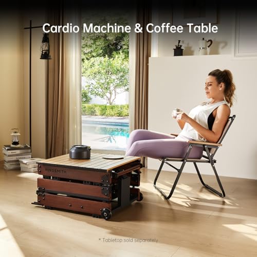 Image of KINGSMITH Rowing Machines for Home Foldable, Compact Row Machine, 400LB & 350LB Weight Capacity, Folding Rower Machine with Adjustable Resistance, Data Monitor, App Supported