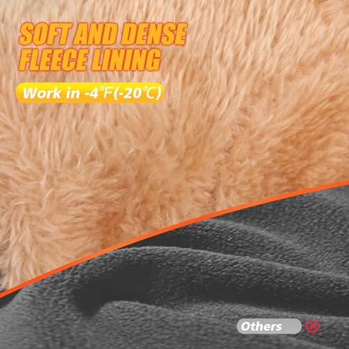 Image of ihuan Winter Waterproof Ski Gloves Men Women, Snow Warm Cycling Cold Weather, Driving Biking Running