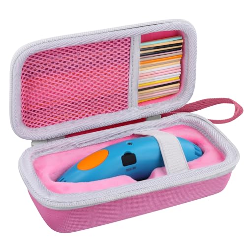 co2CREA Empty Travel Hard Case for 3Doodler Start+ Essentials 3D Pen Set,Storage Organizer Holder for Printing Filament Refill and USB Charger.(Case only, Pen Set not Included)