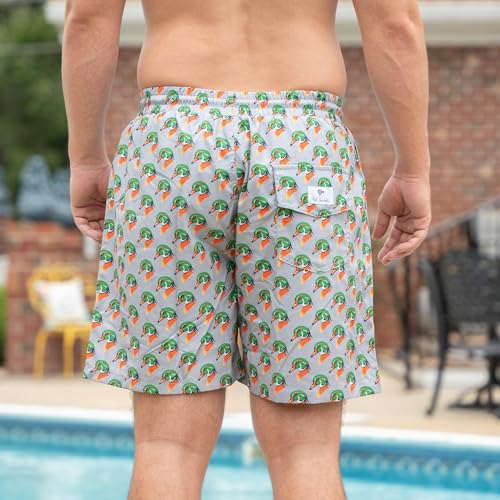 Wood Duck Head - Lined Swim Trunks2