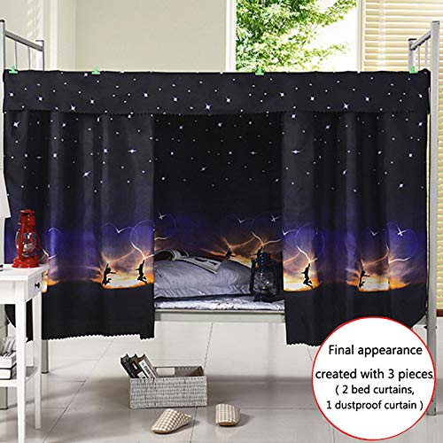 EDITHA Students Dormitory Bunk Bed Curtains Blackout Cloth Bed Canopy Single Bed Tent Curtain Shading Nets Dustproof