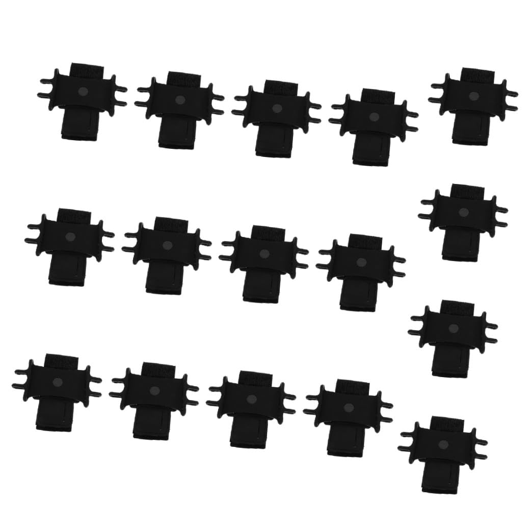 NUOBESTY 16 Piezas Pulsera De Celular Soporte para Celular De Muñeca Las Manos Cinturón De Teléfono Flexible Llaves Deportes Brazalete Giratorio 360 Black Gel De Sílice