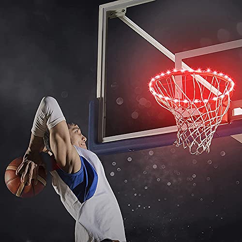 lefeindgdi LED Basketbal Hoop Lights, Zonne-energie Kleur Veranderende Nachtlamp, Basketbal Lamp Sensor Licht Bar… - Image 4