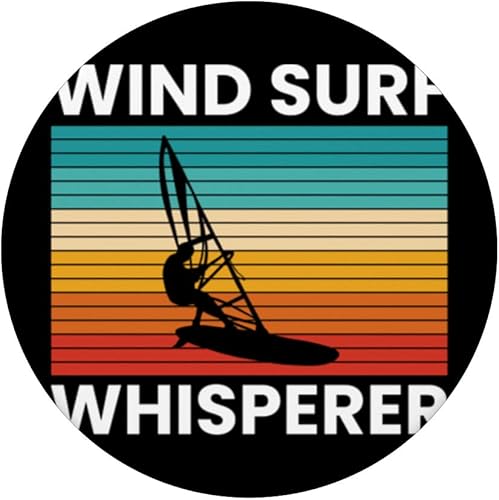 Miniatura 3 de Windsurf Whisperer Windsurfing Wave Board Surfboard PopSockets Swappable PopGrip