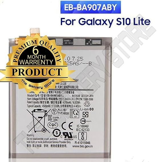 Image of Original EB-BA907ABY Battery for Samsung Galaxy S10 Lite Battery with 6 Month Warranty***(Y000007)