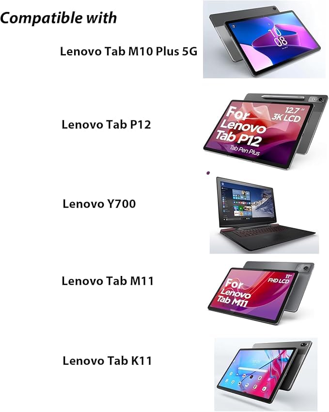 Tab Pen Plus pour Lenovo Tab Pen Plus(AP500U) Compatible avec Lenovo Tab P12 2023,Tab M10 Plus 5G,Tab M11,Tab K11,Tab K11 Plus,Prend en Charge Les Protocoles LPP2.0,avec Fixation Magnétique Bluetooth