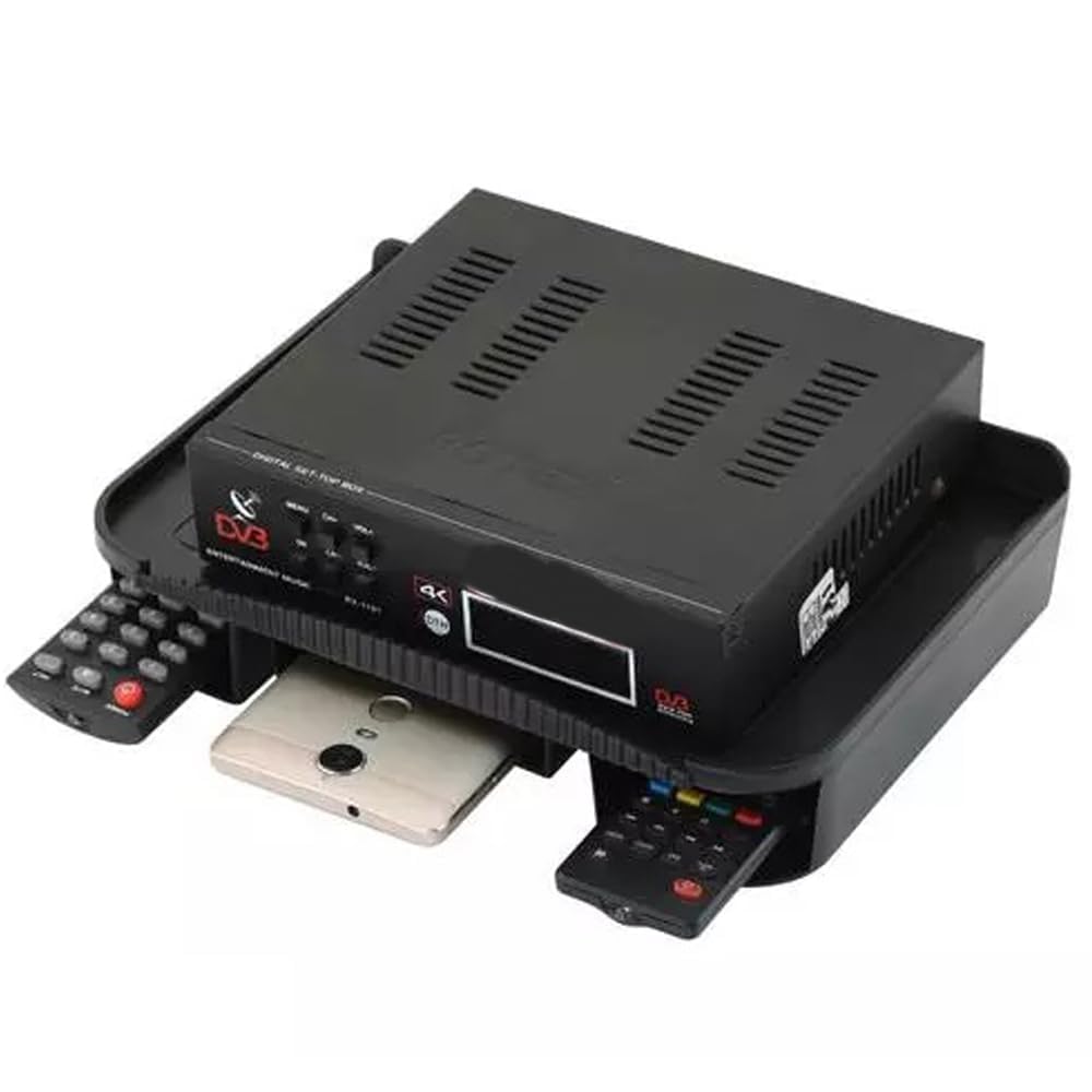 Universal Setup Box Stand for TV | Wall Mount & Tabletop Set-Top Box Holder | Space-Saving Cable Organizer | Compatible with DTH, Tata Play, Airtel, Dish TV & More-image-30