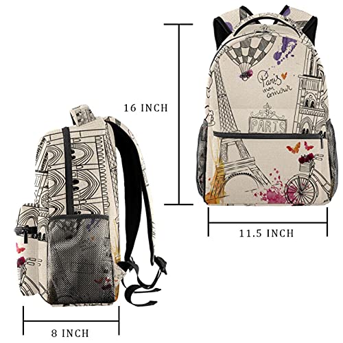 Sac à dos de voyage Paris pour transporter ses affaires de cours et loisirs
