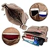 ekavale - leichte Damen-Umhängetasche - Praktische Crossbody-Handtasche - mit vielen fächern - Schultertasche - wasserabweisende Damentasche (Stone) #5
