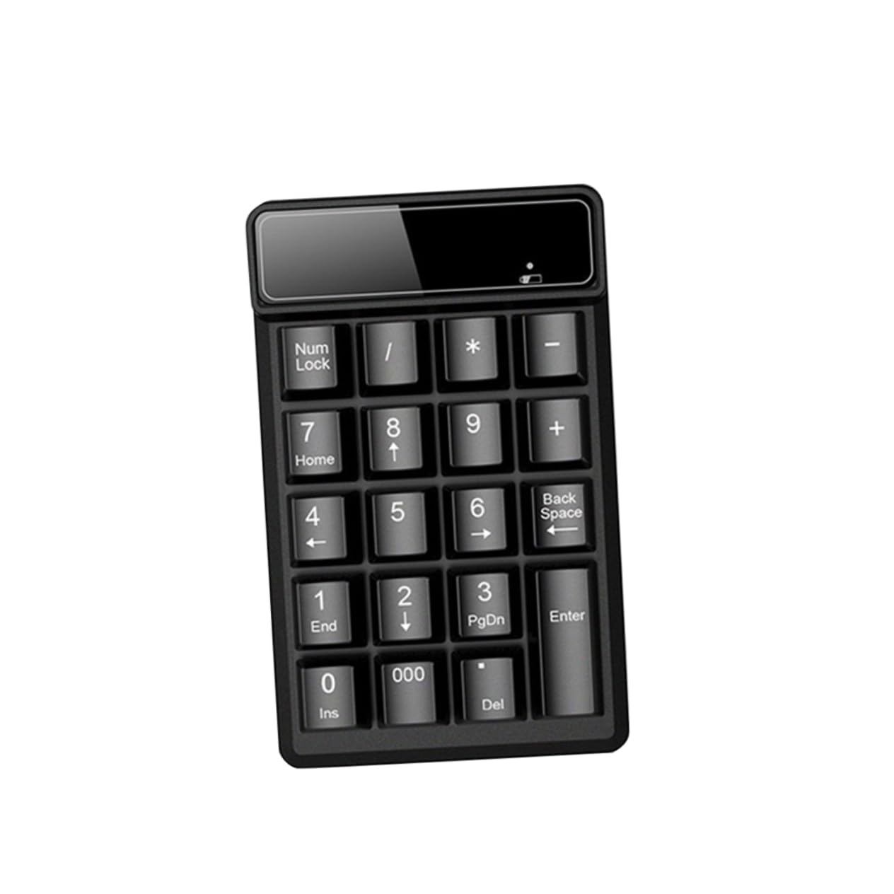 Uonlytech Numpad Alternative Waterproof Keypad USB Numeric Pad Wireless Stable Signal 22-Key Layout for Laptop and Desktop