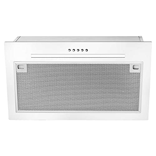 TEKA Campana Extractora Integrada 55 cm con Motor Doble - 3 Velocidades - Integrable en Muebles de Cocina - Barra de Iluminación LED - Recirculación - Color Blanco - GFG 2