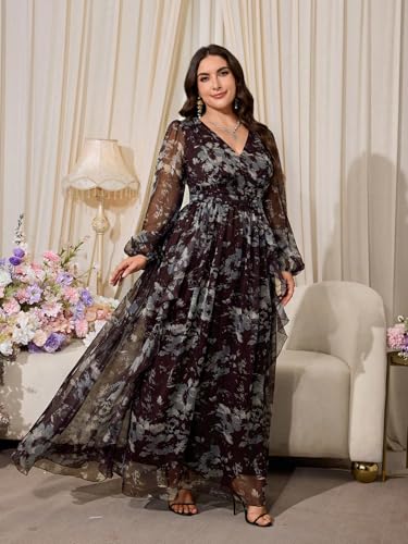 Image of TOLEEN Women's Plus Size Sequin Dress Luxurious Style Formal Cocktail Evening Party Maxi Dresses
