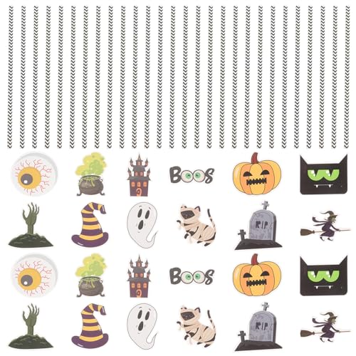 Pitillos de papel Halloween KICHOUSE 24 pcs