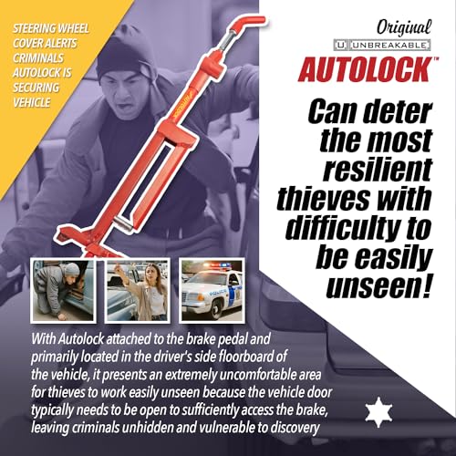 The Original Unbreakable Autolock Brake Pedal Lock
