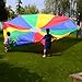 Allusweet 16ft Rainbow Parachute with Handles - Fun Parachute Toy for Kids & Gym Class