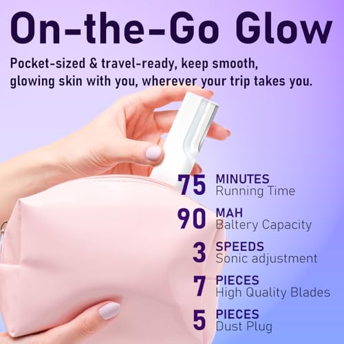 Rechargeable Sonic Dermaplaning Tool White