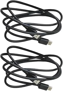 2Pcs 6FT Display Port Cable Compatible with the New Display Port 1.4 DP Male to DP Cable Cord 1.4 - Black