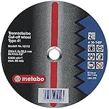 METABO 616103000 - Disco de tronzar para amoladora angular Flexiamant Super A36-T Metal embutido Ø 230 x 2,5 x 22,22 mm (Envase de 25 Ud)