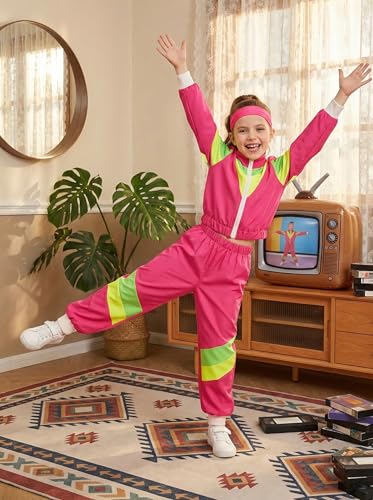 Disfraz Retro 80s para Niños y Niñas Cuteshower miniatura 2